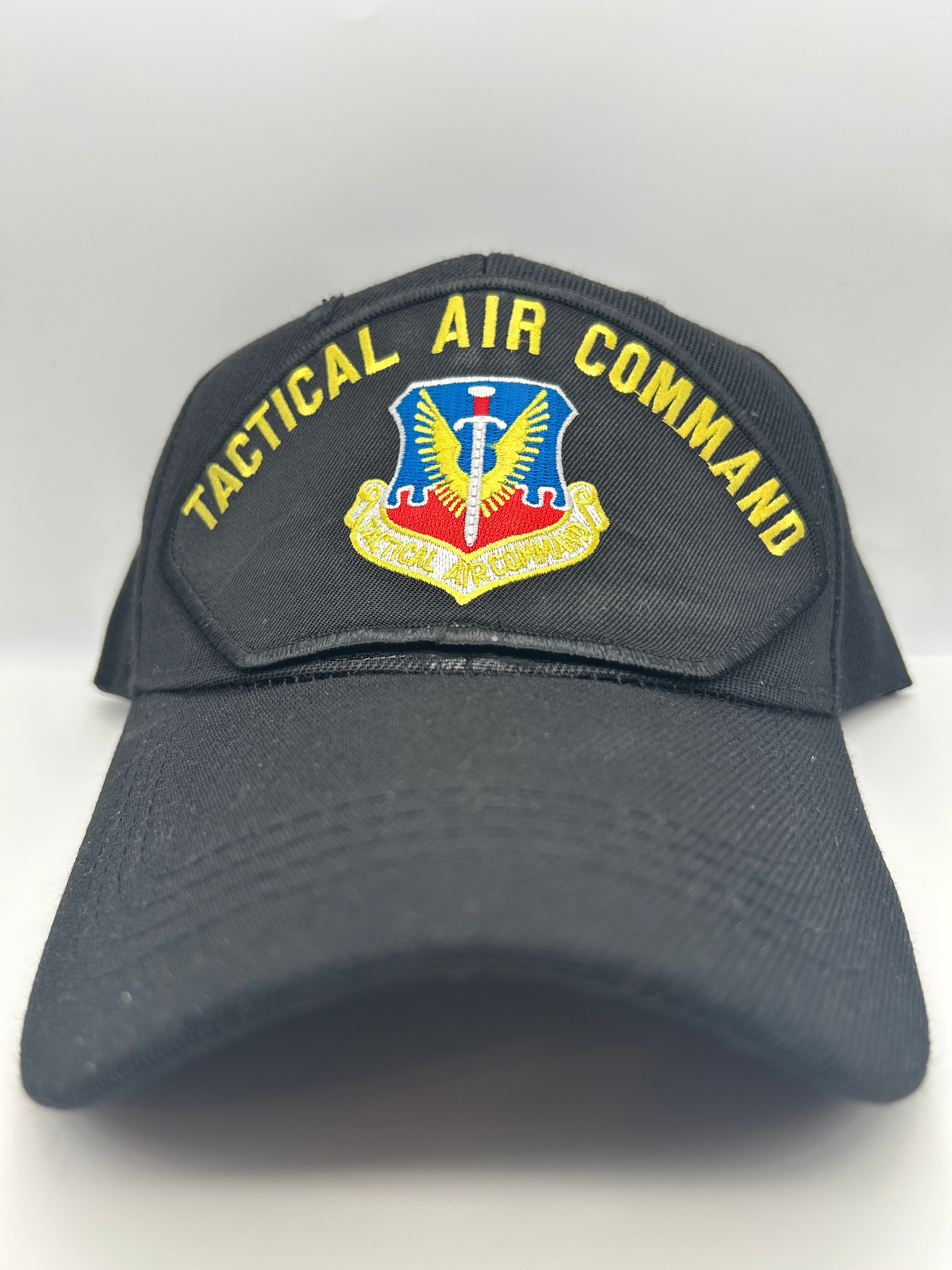 US Air Force - Tactical Air Command Black Military Cap - Adjustable One Size | Military Hats & Pins
