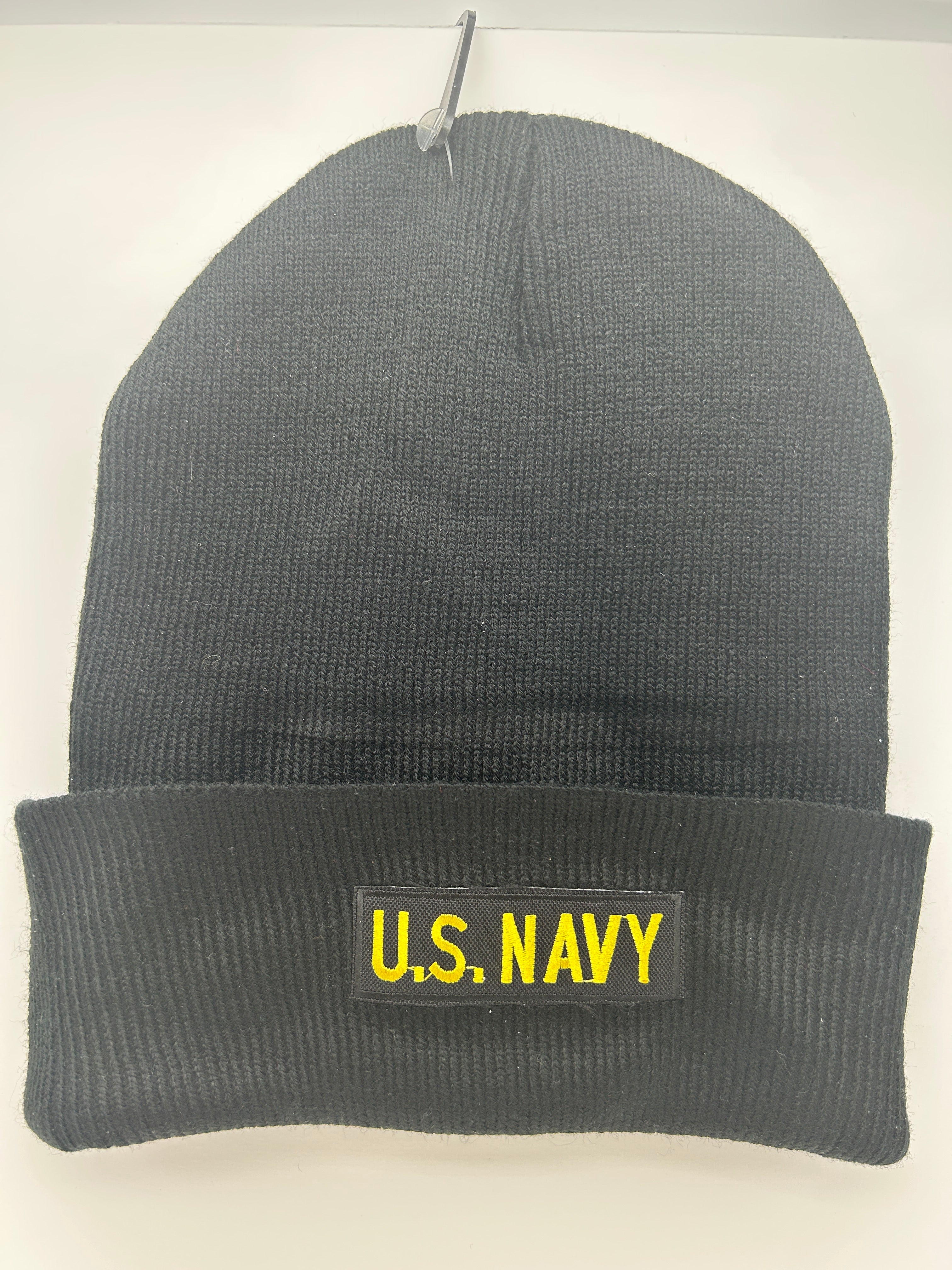 US Navy Wool Cap Beanie Black One Size Military Hat | Military Hats & Pins