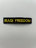 Military Patches: Tabs & Tiny Logo | IRAQI FREEDOM