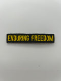 Military Patches: Tabs & Tiny Logo | ENDURING FREEDOM