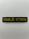 Military Patches: Tabs & Tiny Logo | DISABLED VETERAN