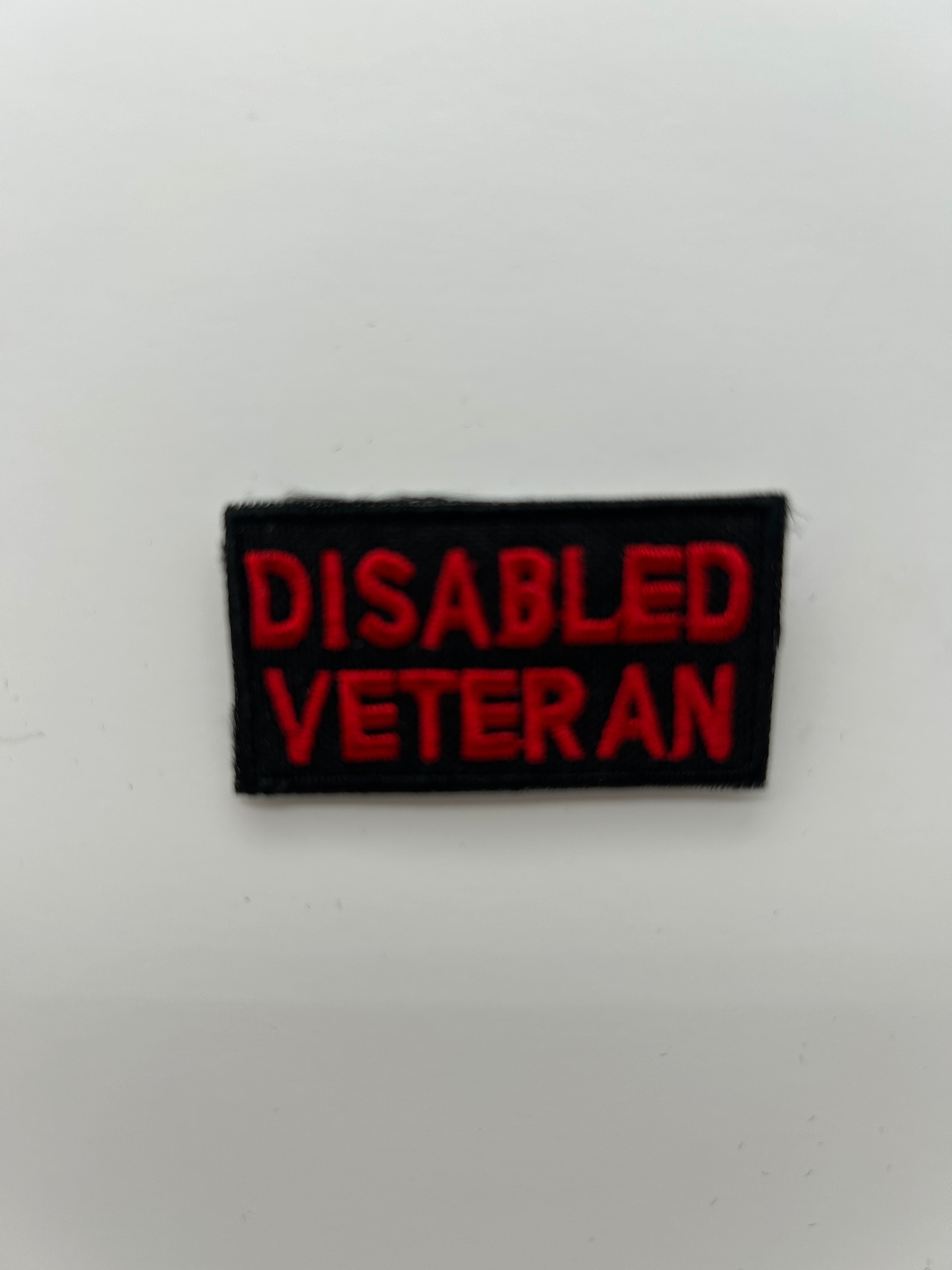 Military Patches: Tabs & Tiny Logo | DISABLED VETERAN