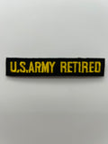Military Patches: Tabs & Tiny Logo | US ARMY RETIRED