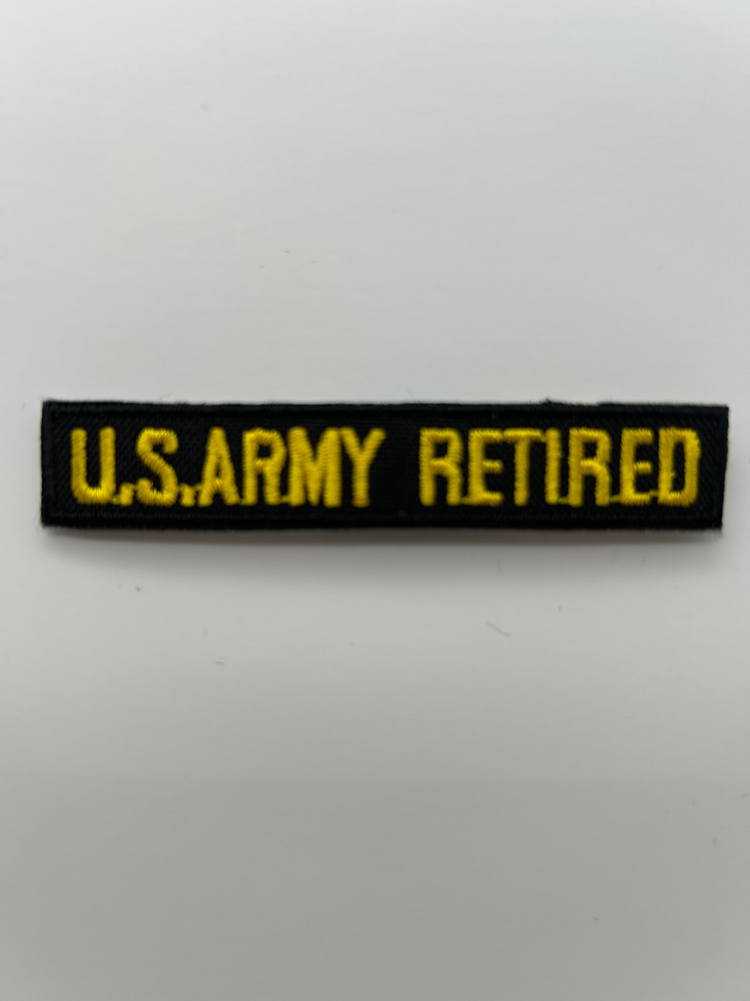 Military Patches: Tabs & Tiny Logo | US ARMY RETIRED