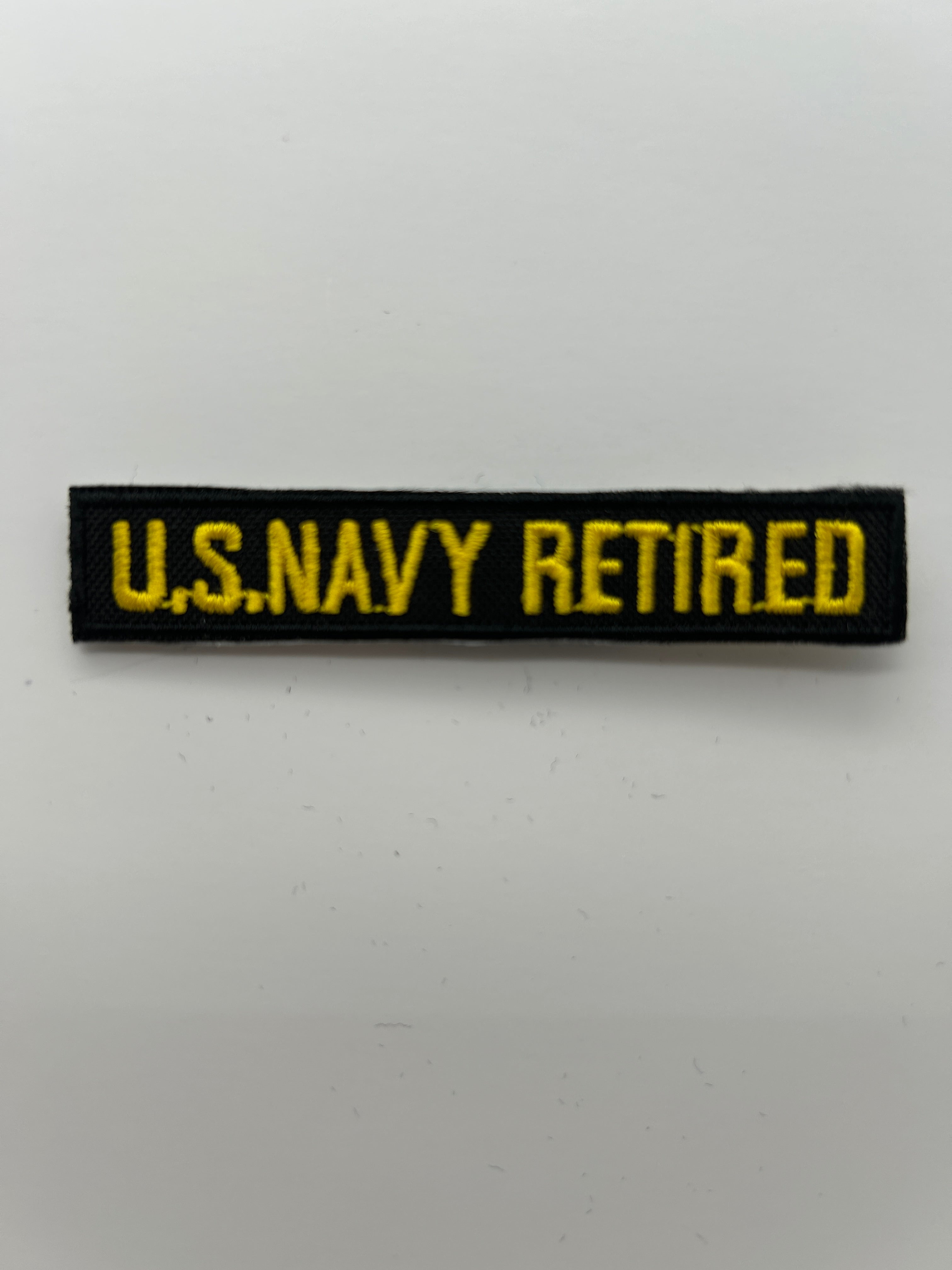 Military Patches: Tabs & Tiny Logo | US NAVY RETIRED