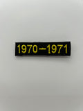 Military Patches: Tabs & Tiny Logo | 1970-1971