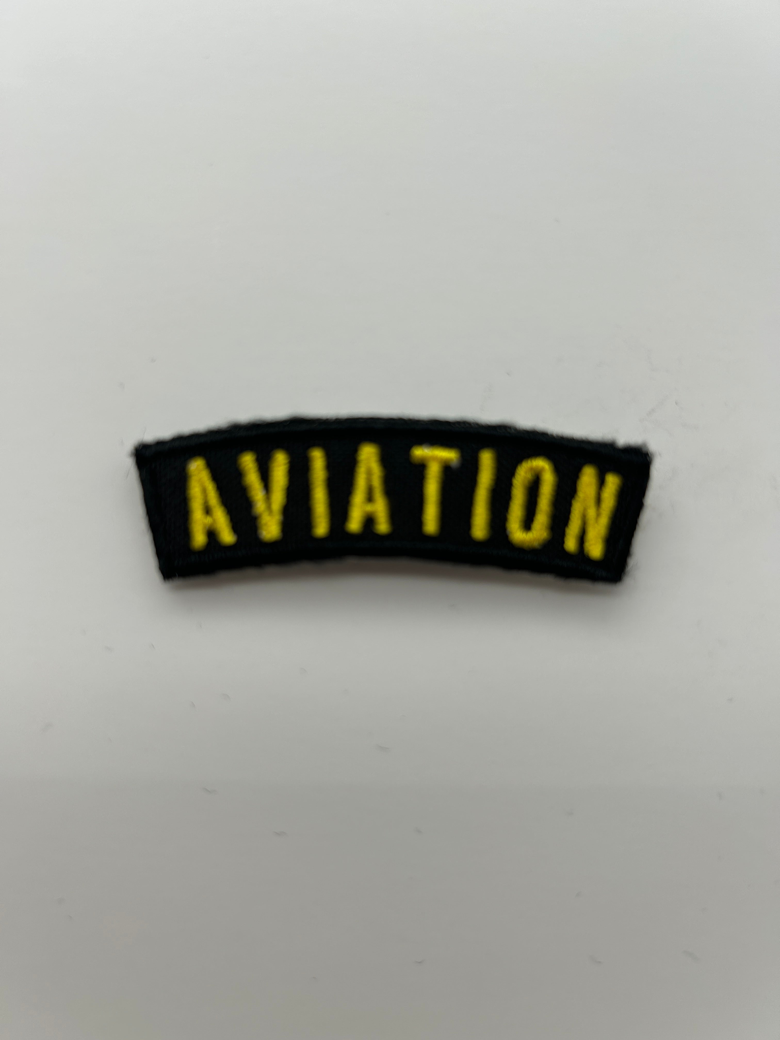 Military Patches: Tabs & Tiny Logo | AVIATION ARCH CONDENSED TEXT
