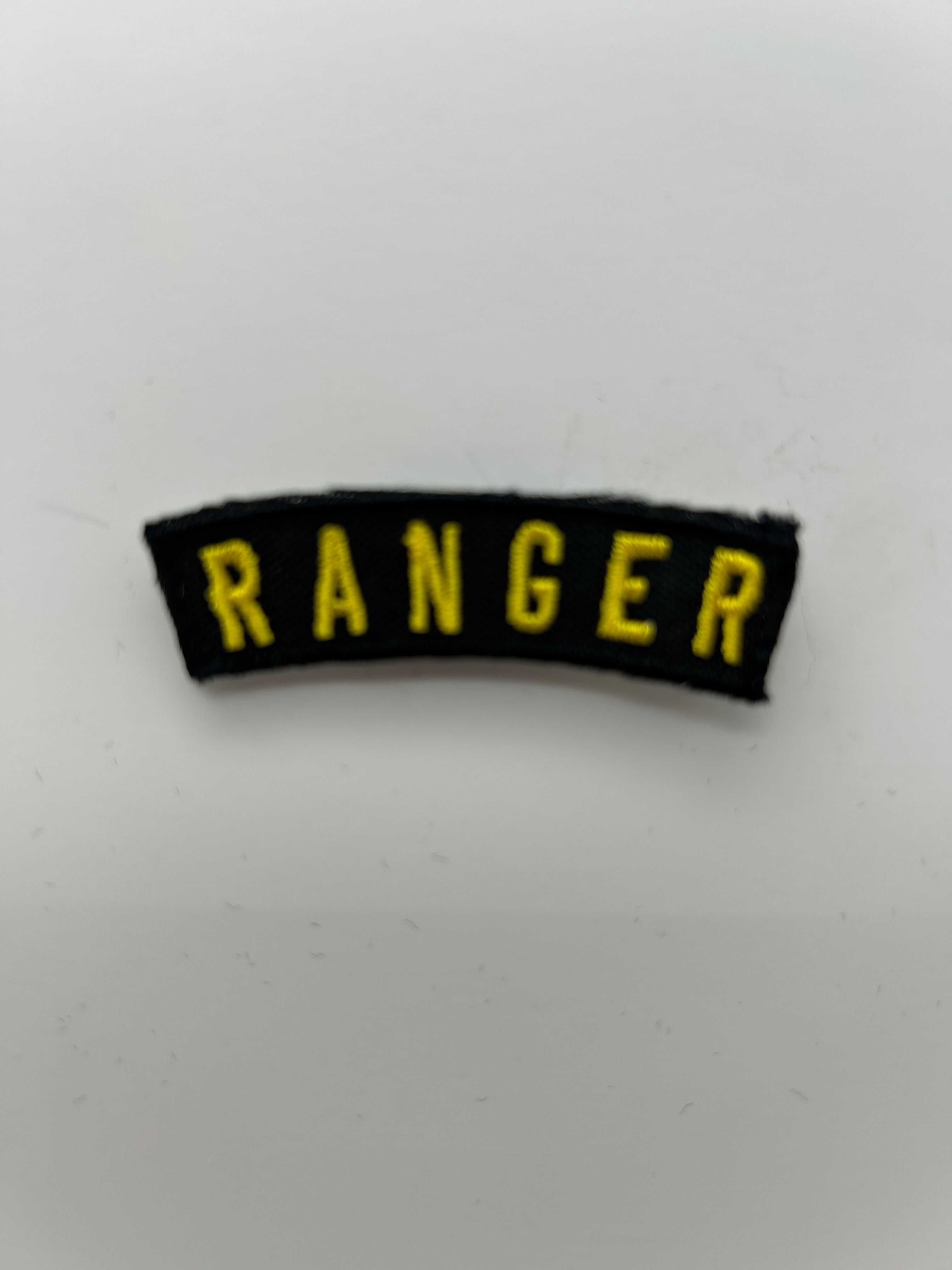 Military Patches: Tabs & Tiny Logo | RANGER CONDENSED TEXT