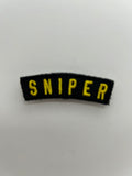 Military Patches: Tabs & Tiny Logo | SNIPER ARCH CONDENSED TEXT