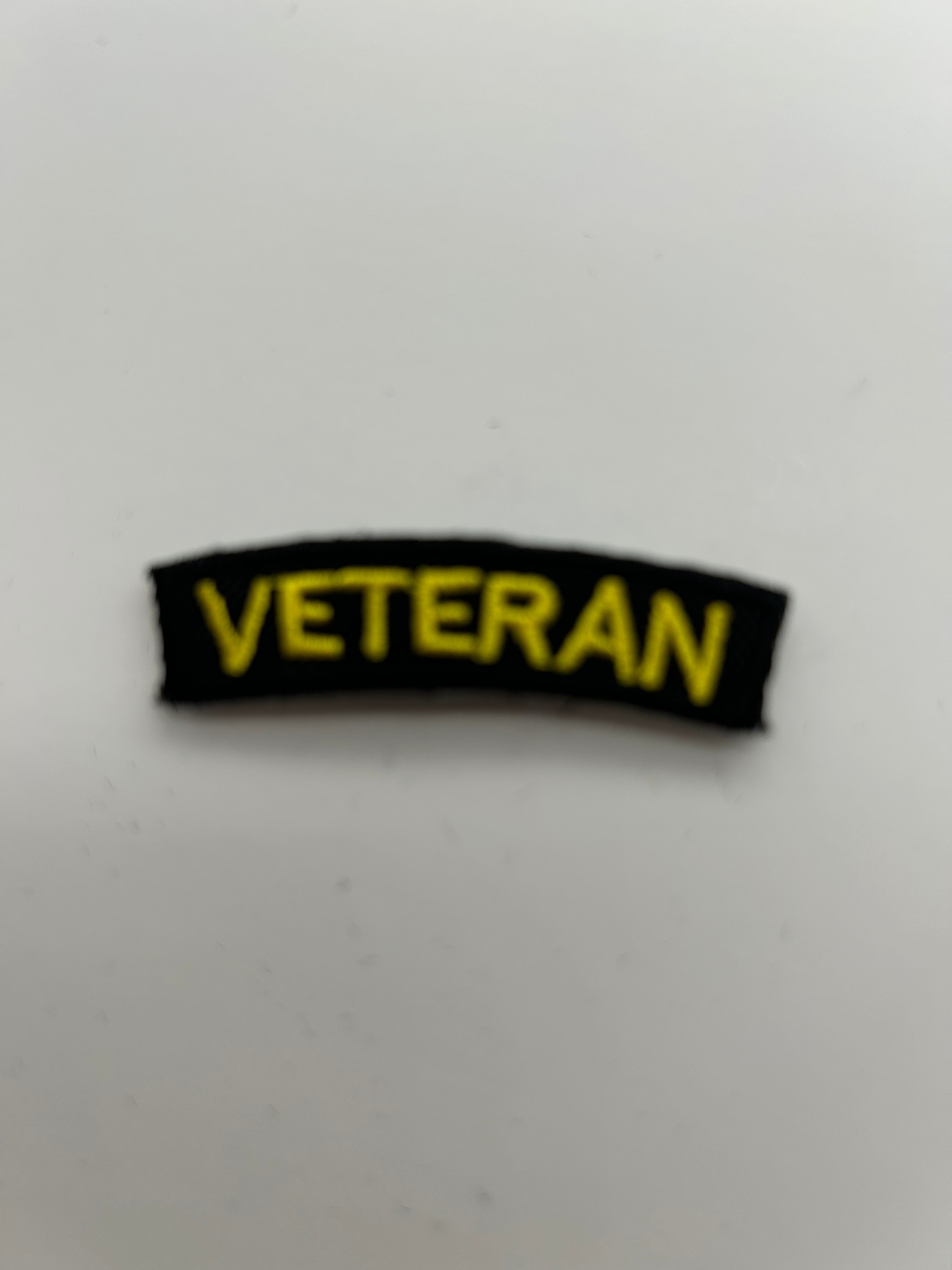 Military Patches: Tabs & Tiny Logo | VETERAN