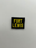 Military Patches: Tabs & Tiny Logo | FORT LEWIS