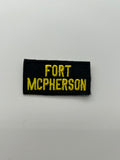 Military Patches: Tabs & Tiny Logo | FORT MCPHERSON