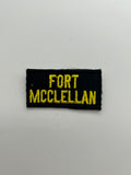 Military Patches: Tabs & Tiny Logo | FORT MCCLELAN