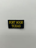 Military Patches: Tabs & Tiny Logo | FORT HOOD TEXAS