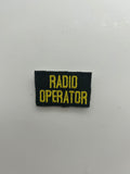 Military Patches: Tabs & Tiny Logo | RADIO OPERATOR