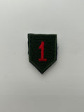 US Military Tabs and Tiny Logo 1 1/2 : 1st Infantry Subdued | Military Hats & Pins