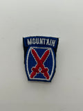 US Military Tabs and Tiny Logo 1 1/2 : 10th Mountain Division | Military Hats & Pins