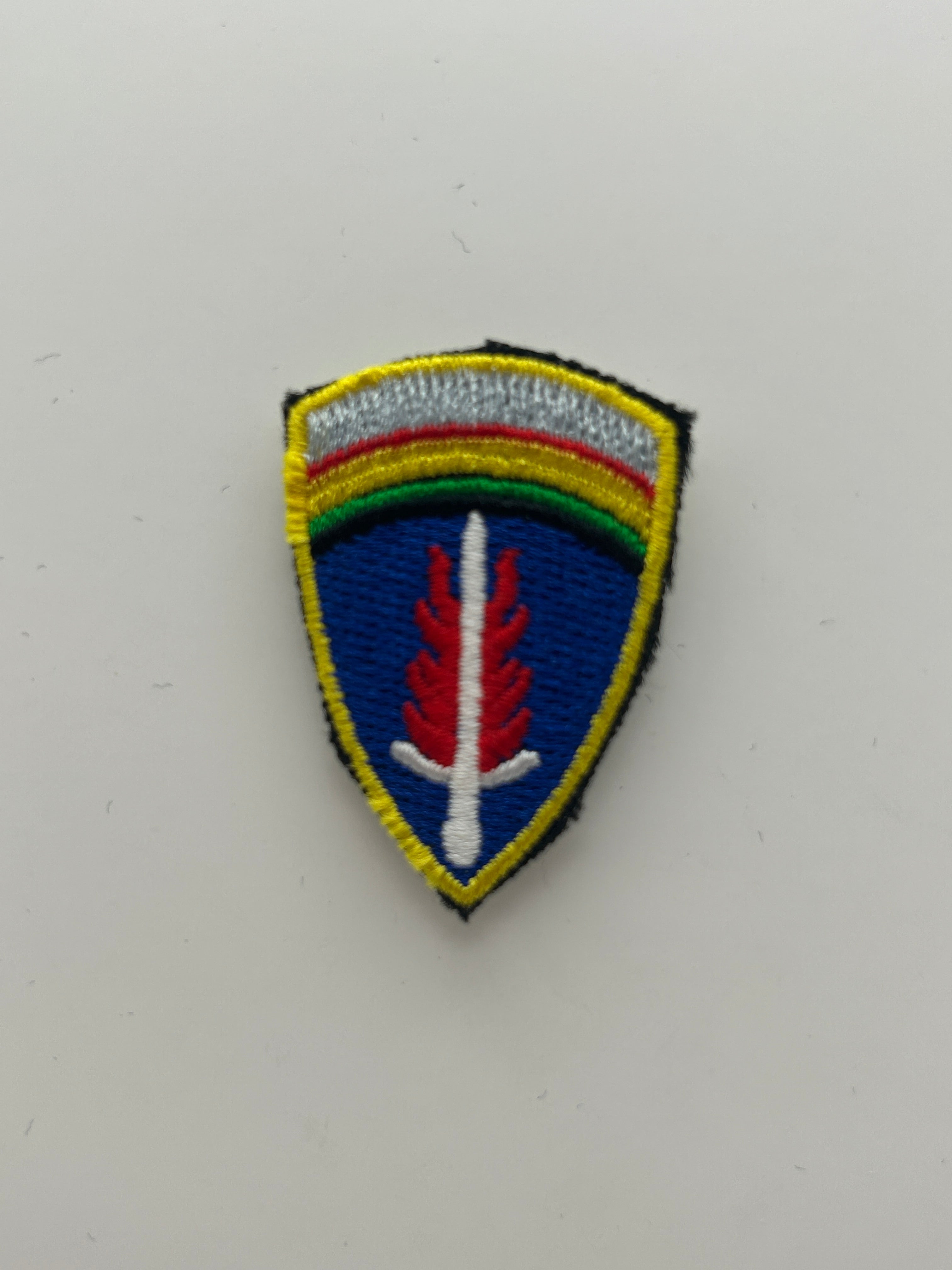 US Military Tabs and Tiny Logo 1 1/2 : SHAPE Military Patch | Military Hats & Pins