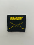 US Military Tabs and Tiny Logo 1 1/2 : Infantry Crossed Rifles | Military Hats & Pins