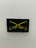 US Military Tabs and Tiny Logo 1 1/2 : Cavalry Crossed Sabers | Military Hats & Pins