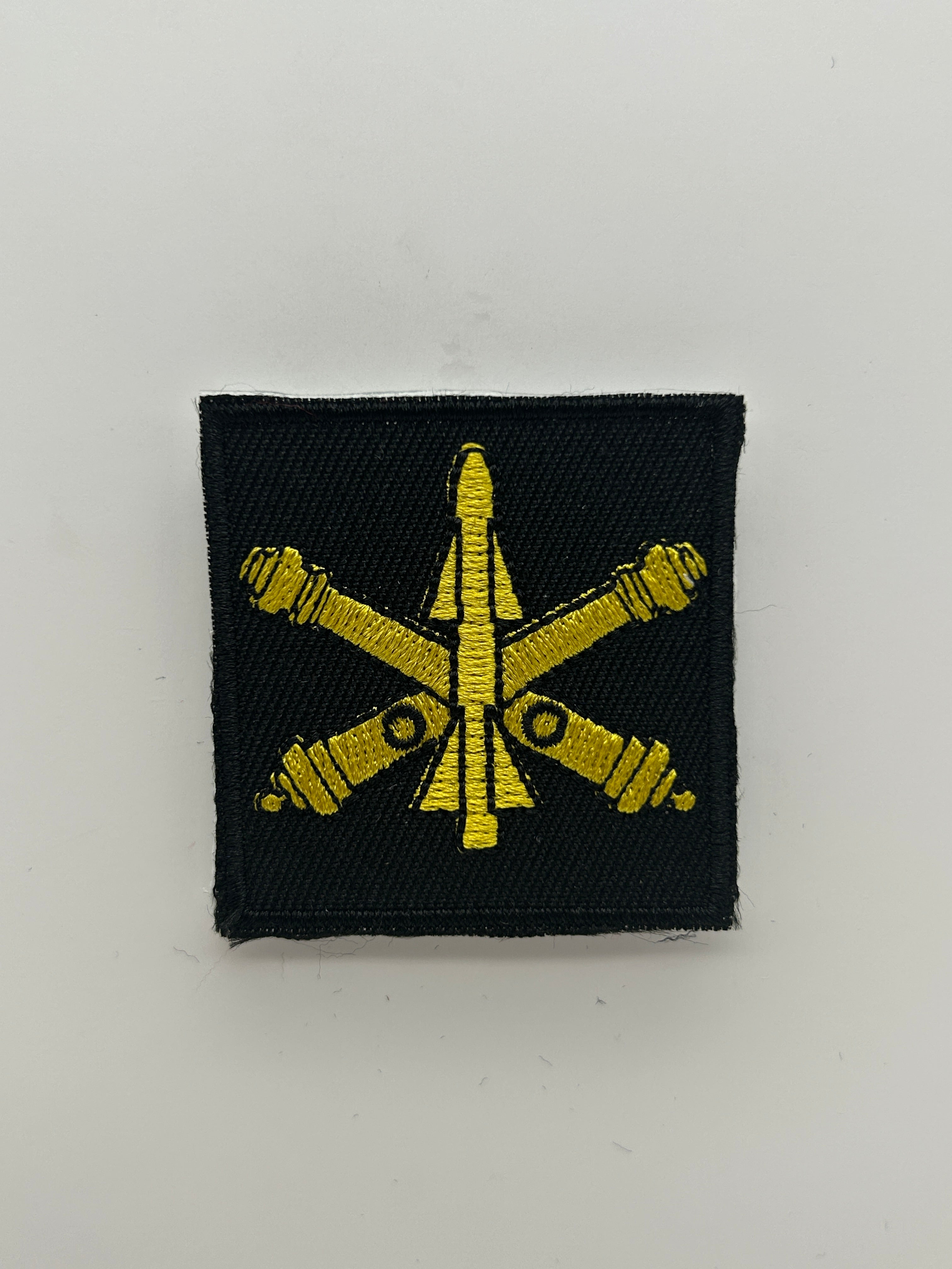US Military Tabs and Tiny Logo 1 1/2 : Artillery Missile Patch | Military Hats & Pins
