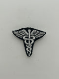 US Military Tabs and Tiny Logo 1 1/2 : Medical Caduceus Patch | Military Hats & Pins