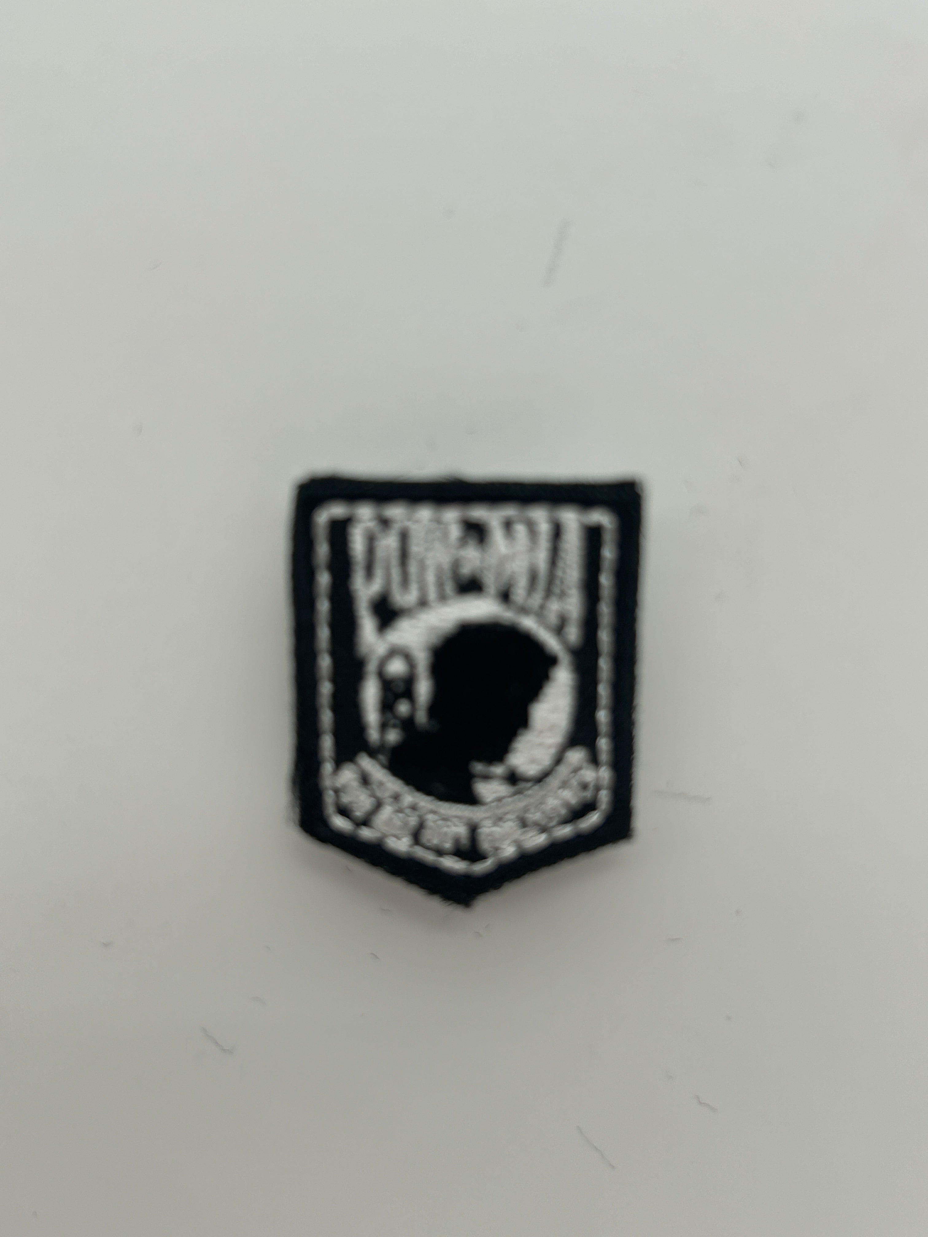 US Military Tabs and Tiny Logo 1 1/2 :POW-MIA Patch  | Military Hats & Pins