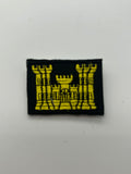 US Military Tabs and Tiny Logo 1 1/2 : Army Castle Patch | Military Hats & Pins