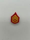 US Military Tabs and Tiny Logo 1 1/2 : USMC Staff Sergeant SSgt Rank Patch | Military Hats & Pins