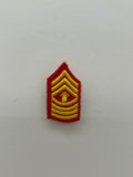 US Military Tabs and Tiny Logo 1 1/2 : USMC Master Gunnery Sergeant MGySgt Rank Patch | Military Hats & Pins