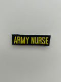 US Military Tabs and Tiny Logo 1 1/2 : Army Nurse Small Patch | Military Hats & Pins