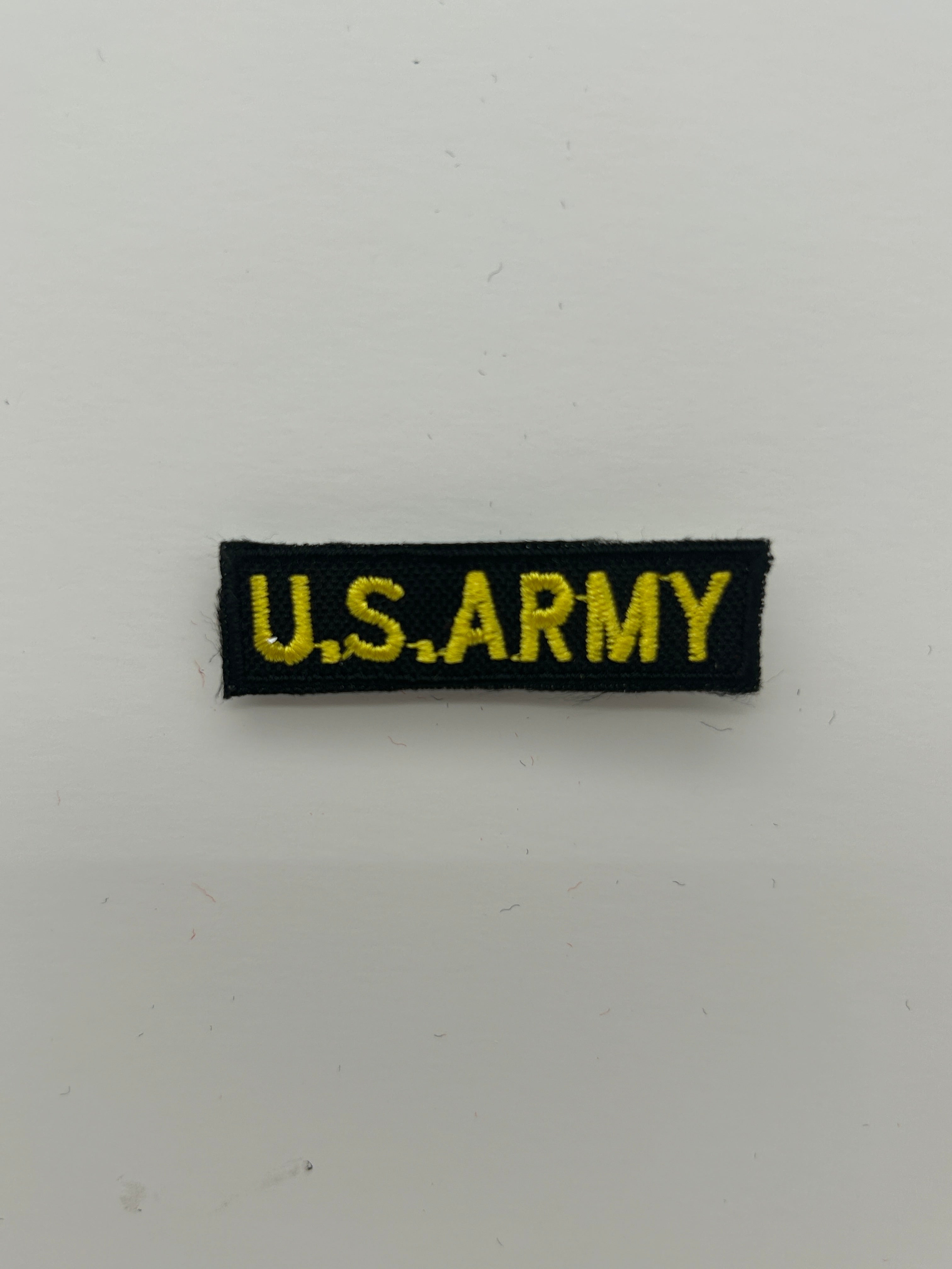 US Military Tabs and Tiny Logo 1 1/2 : US. Army Black Small Patch | Military Hats & Pins