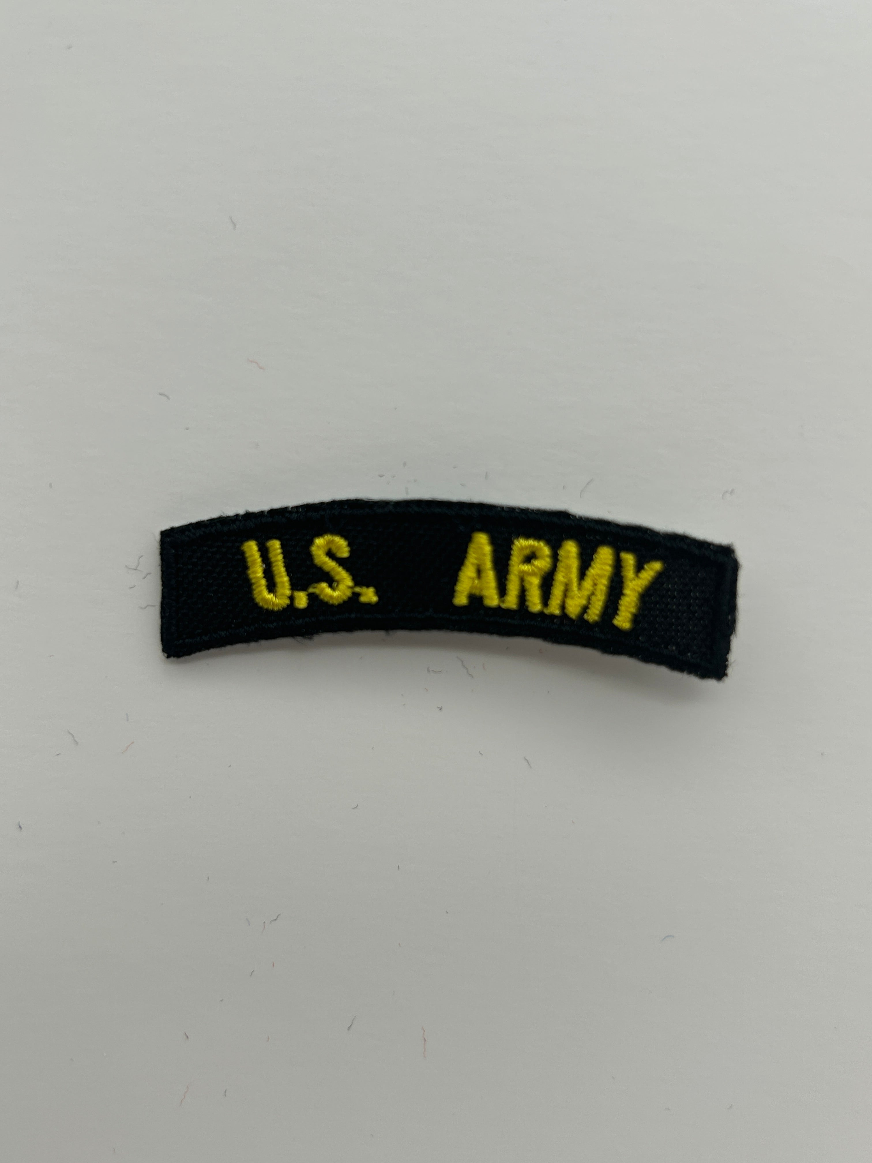 US Military Tabs and Tiny Logo 1 1/2 : U.S Army Black Arch Small Patch | Military Hats & Pins