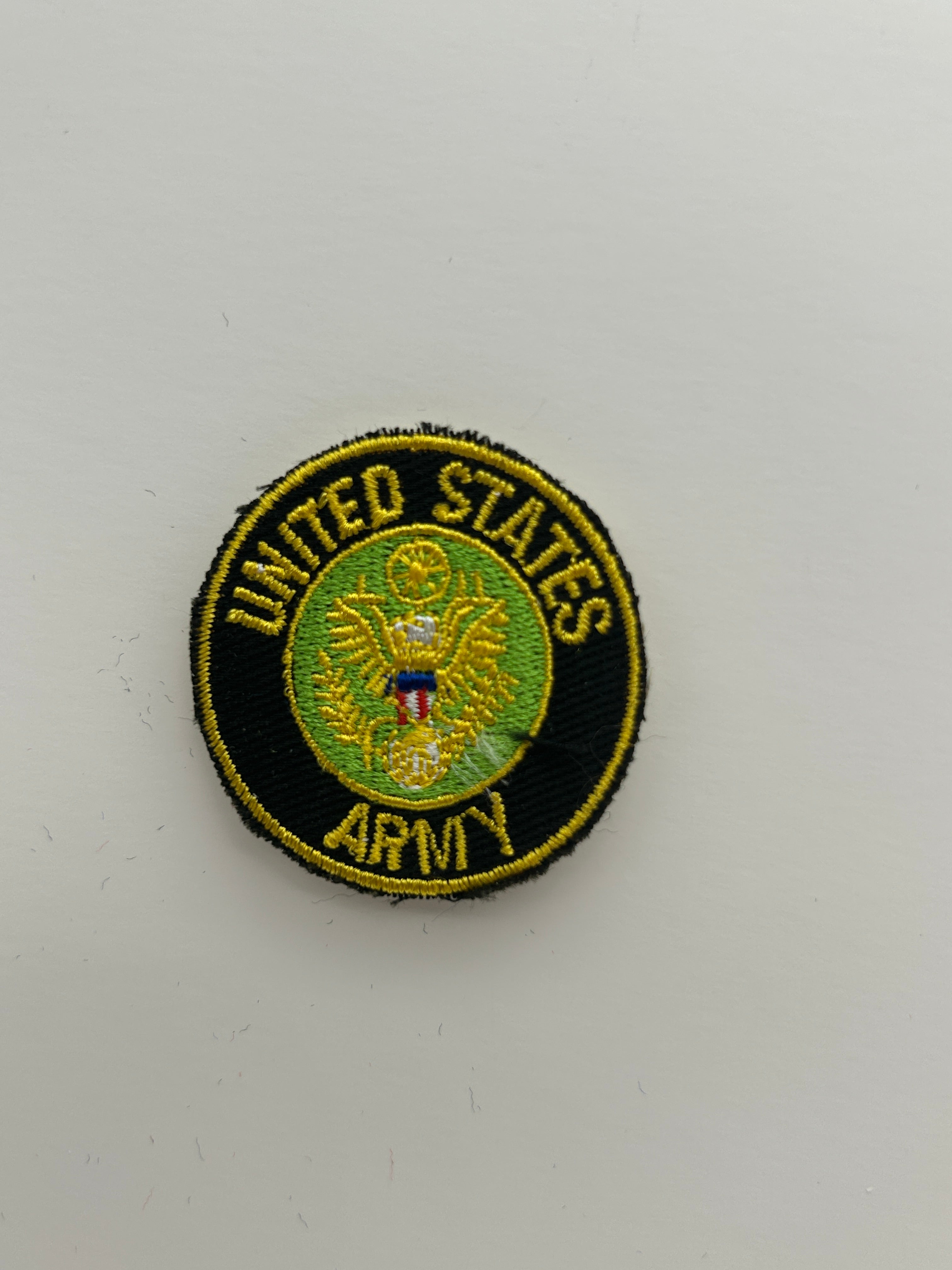US Military Tabs and Tiny Logo 1 1/2: US Army Official Seal Small Patch | Military Hats & Pins