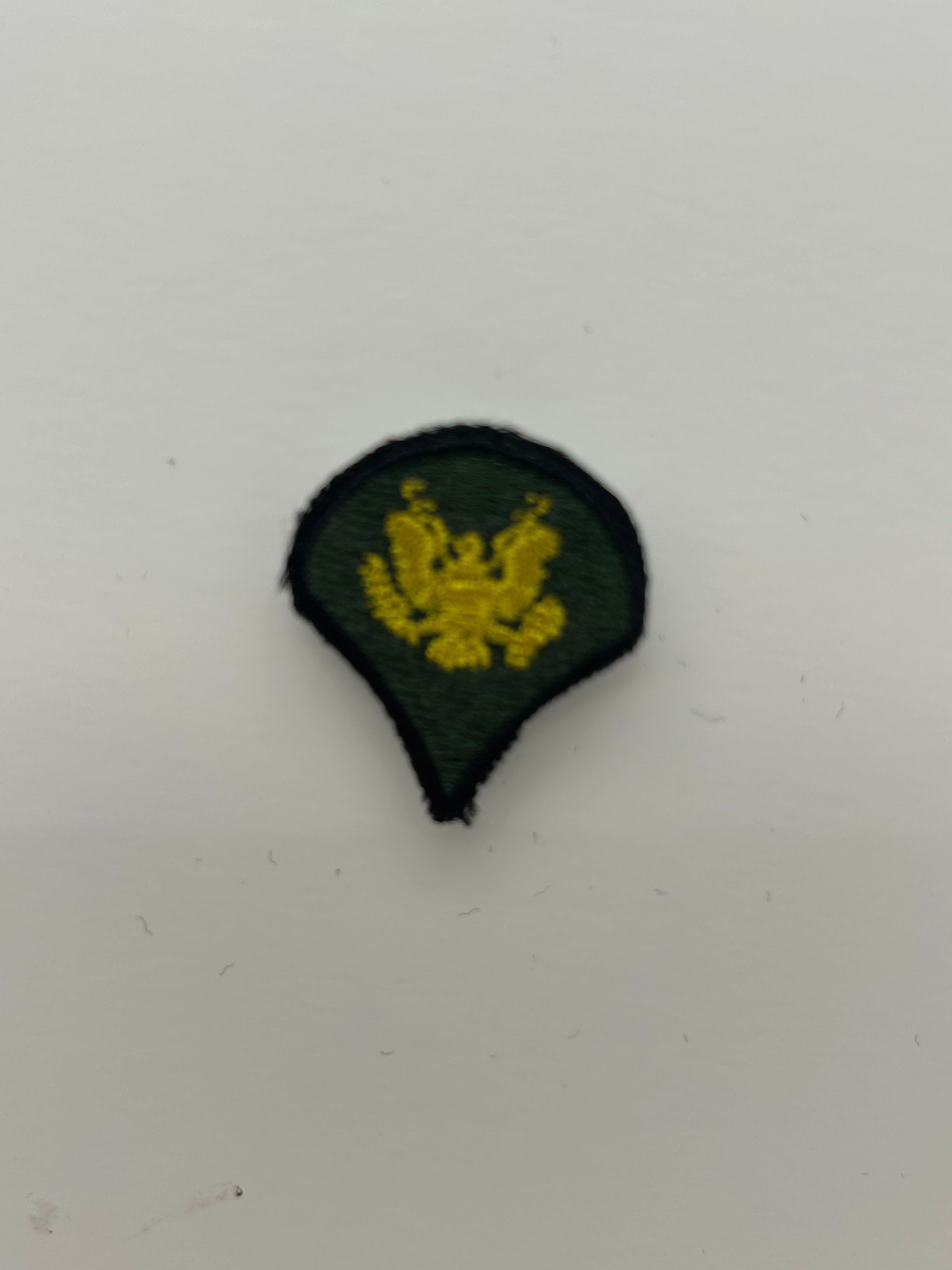 US Military Tabs and Tiny Logo 1 1/2: US Army Specialist SPC E-4 Rank Patch | Military Hats & Pins