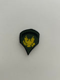 US Military Tabs and Tiny Logo 1 1/2: US Army Specialist E-4 SPC Rank Patch | Military Hats & Pins