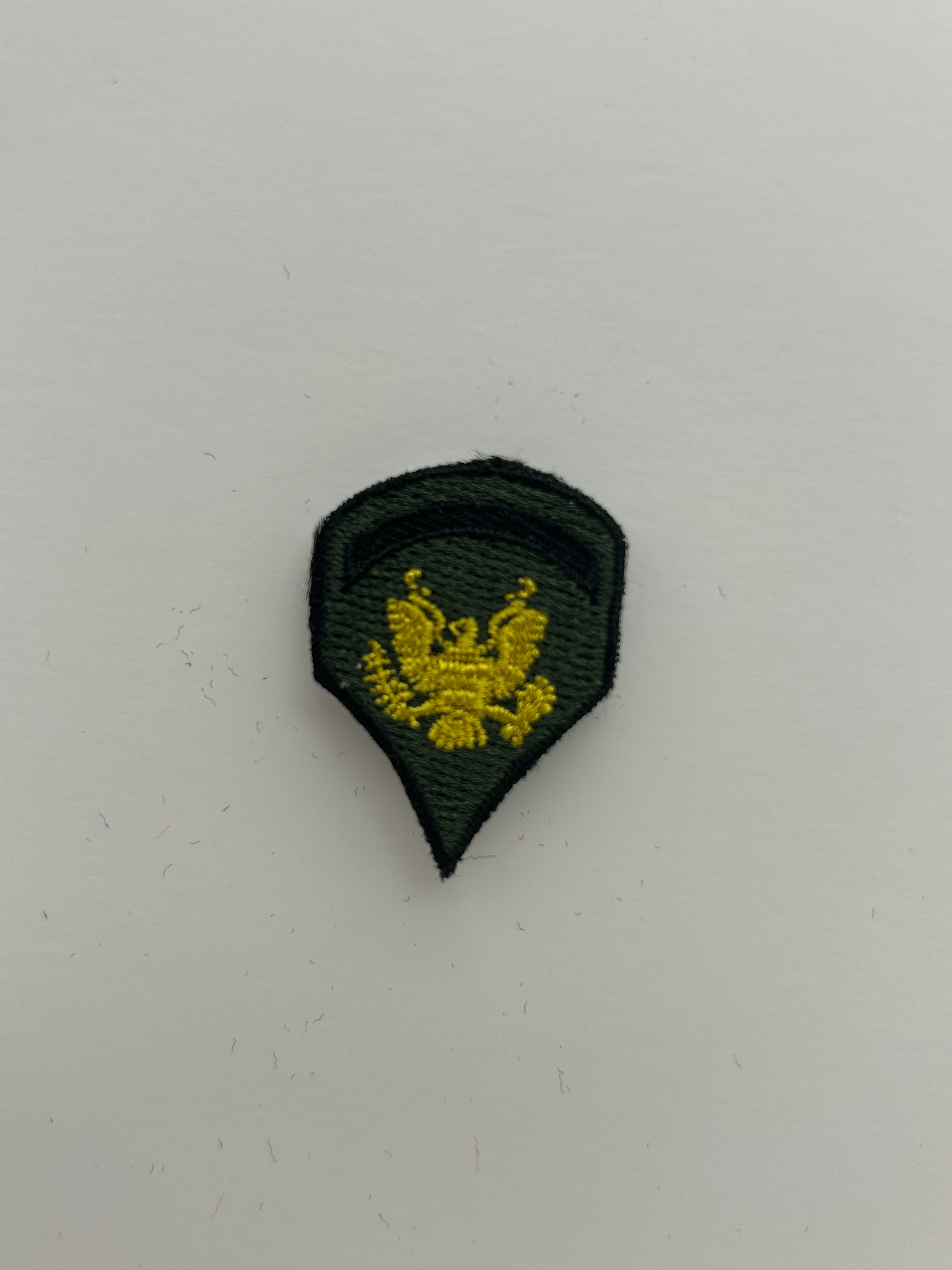 US Military Tabs and Tiny Logo 1 1/2: US Army Specialist E-4 SPC Rank Patch | Military Hats & Pins
