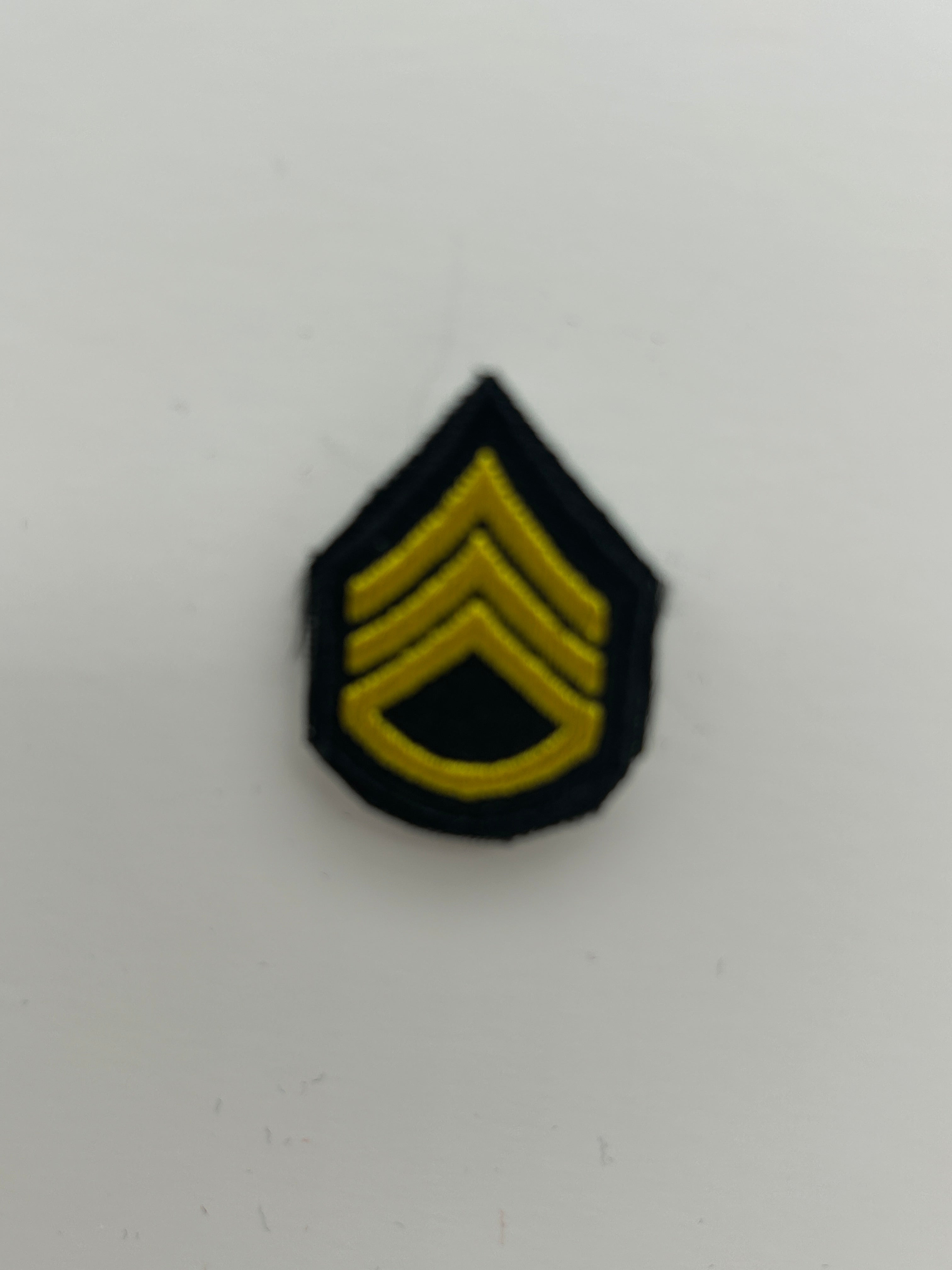 US Military Tabs and Tiny Logo 1 1/2:  US Army Staff Sergeant SSG E-6 Rank Patch | Military Hats & Pins