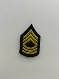US Military Tabs and Tiny Logo 1 1/2: US Army Master Sergeant MSG E-8 Rank Patch | Military Hats & Pins