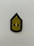 US Military Tabs and Tiny Logo 1 1/2:  US Army First Sergeant 1SG E-8 Rank Patch | Military Hats & Pins