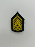 US Military Tabs and Tiny Logo 1 1/2:  US Army Sergeant Major SGM E-9 Rank Patch | Military Hats & Pins