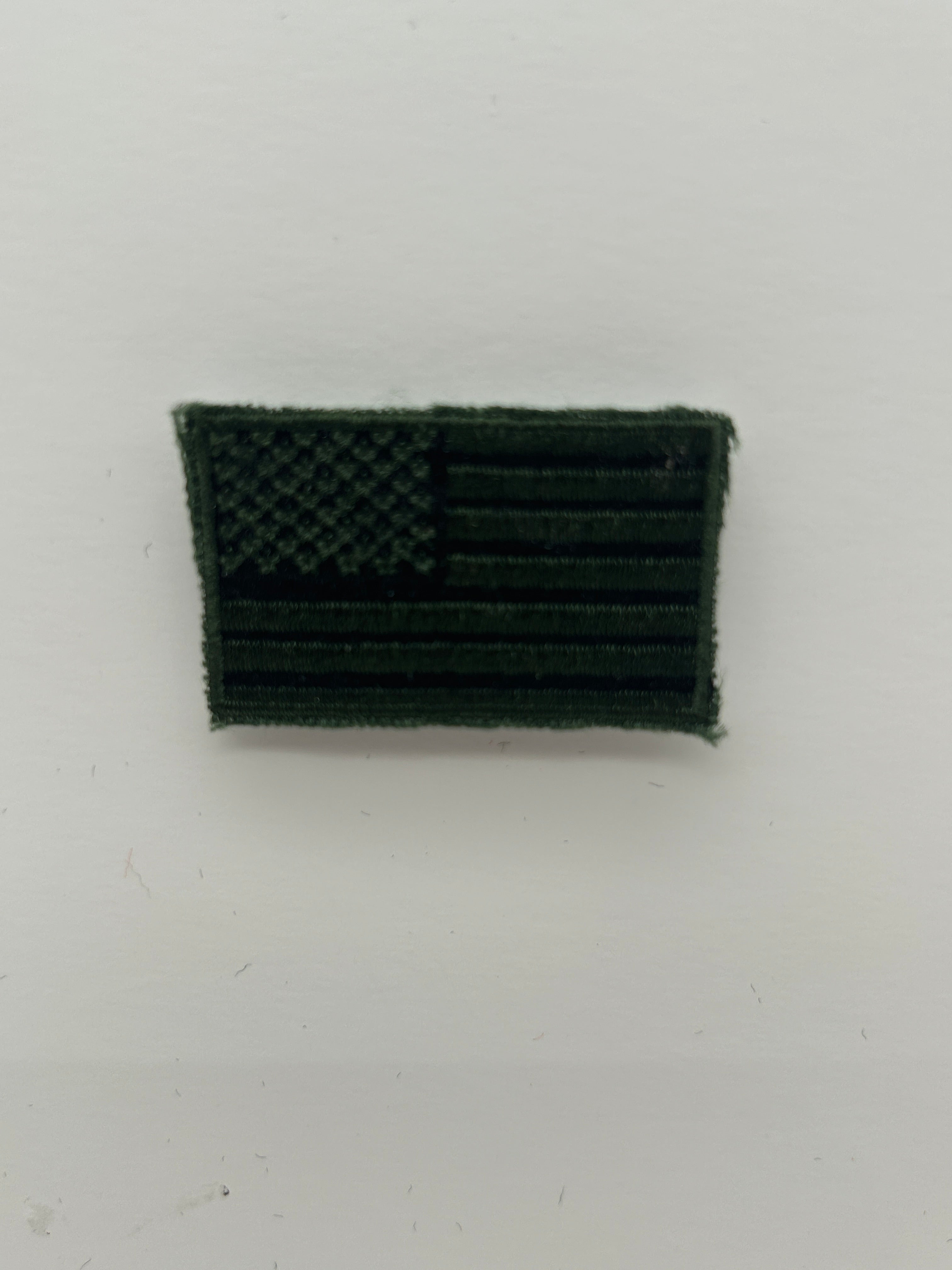 US Military Tabs and Tiny Logo 1 1/2:  US Flag Patch Subdued Olive Drab Green - Tactical Military Style Patch | Military Hats & Pins