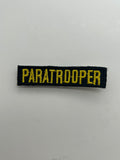 US Military Tabs and Tiny Logo 1 1/2 : Paratrooper Black Patch | Military Hats & Pins
