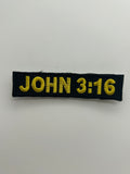 US Veteran Favorites: John 3:16 Small Black Patch | Military Hats & Pins 5