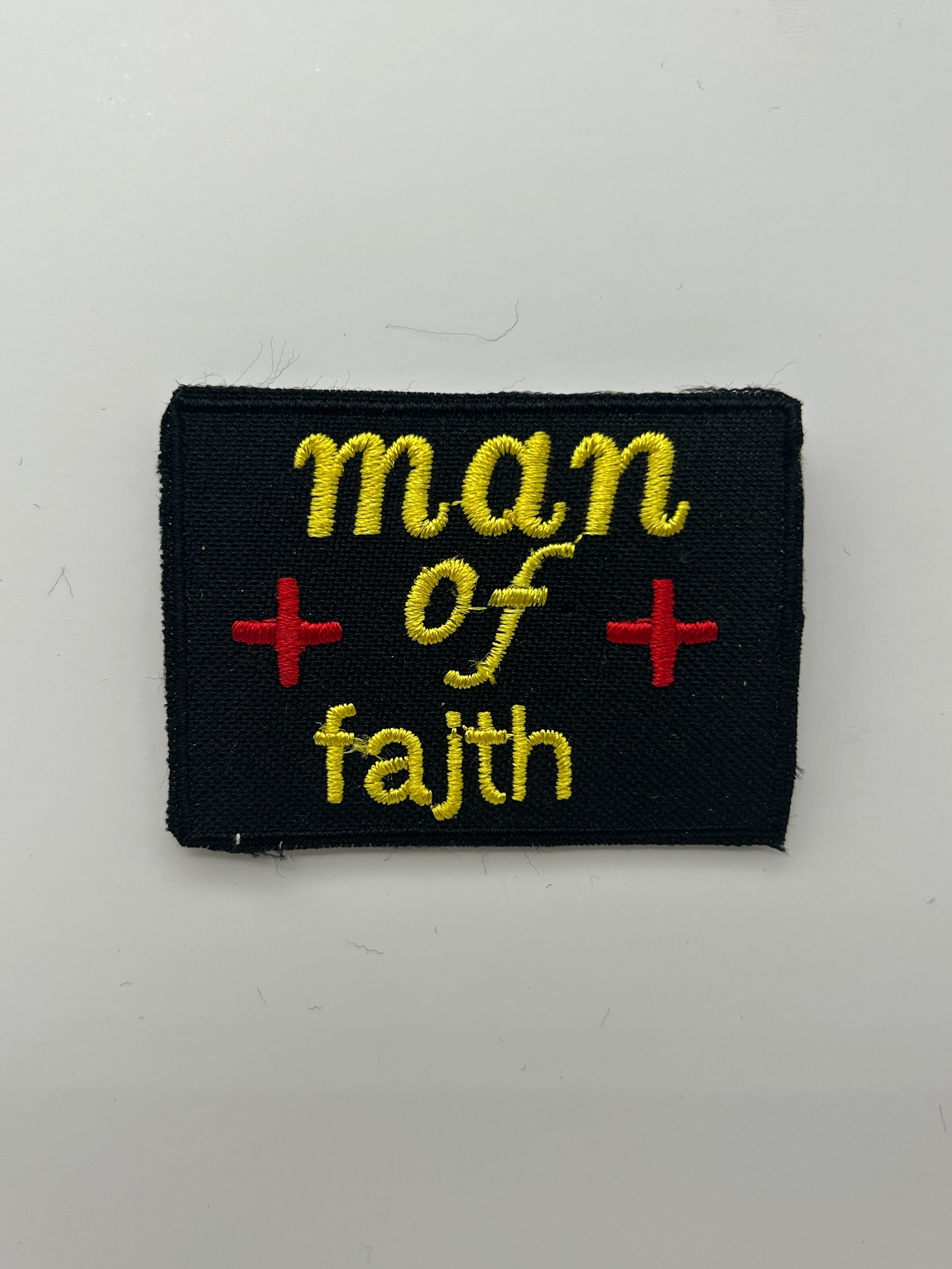 US Veteran Favorites: Man Of Faith Black Patch | Military Hats & Pins 6