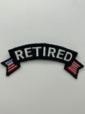 US Veteran Favorites: Military Retired Ribbon Patch | Military Hats & Pins