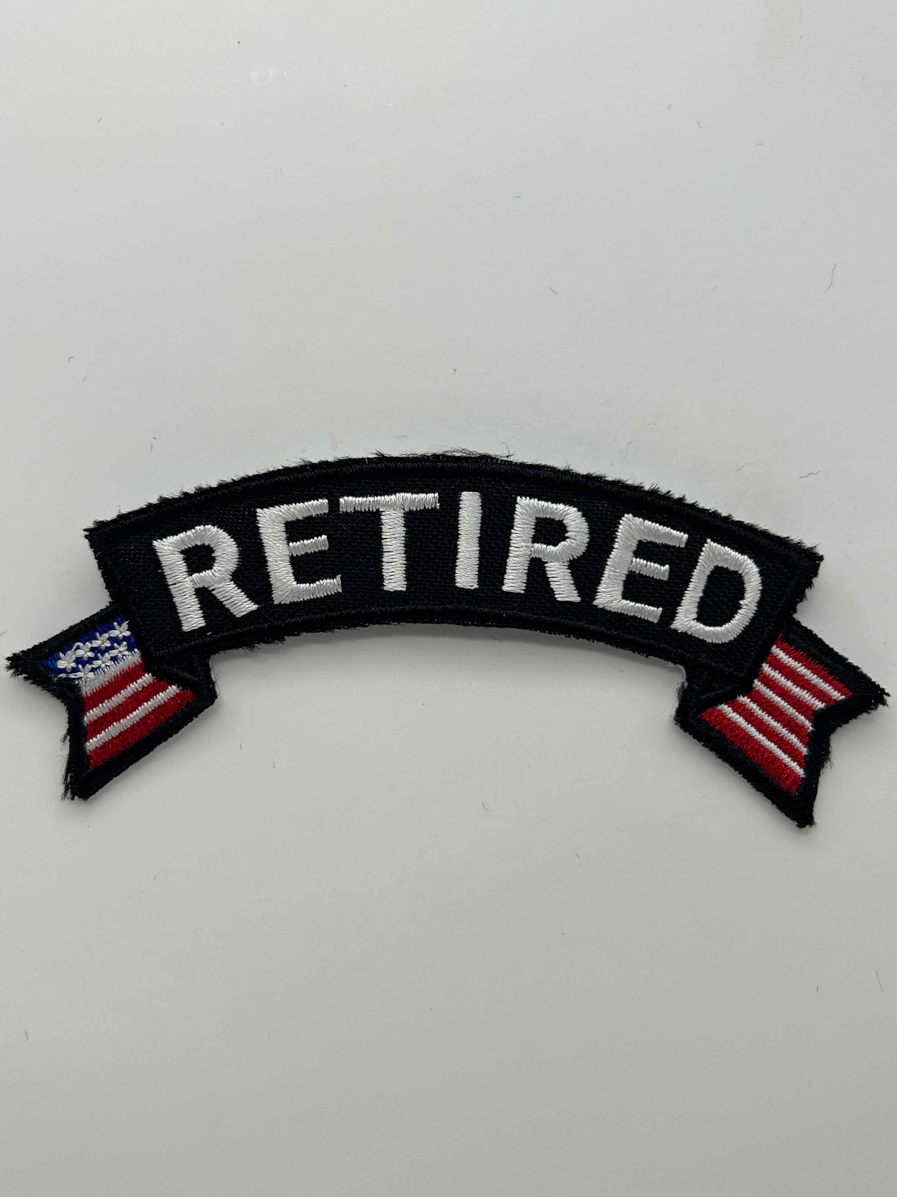 US Veteran Favorites: Military Retired Ribbon Patch | Military Hats & Pins