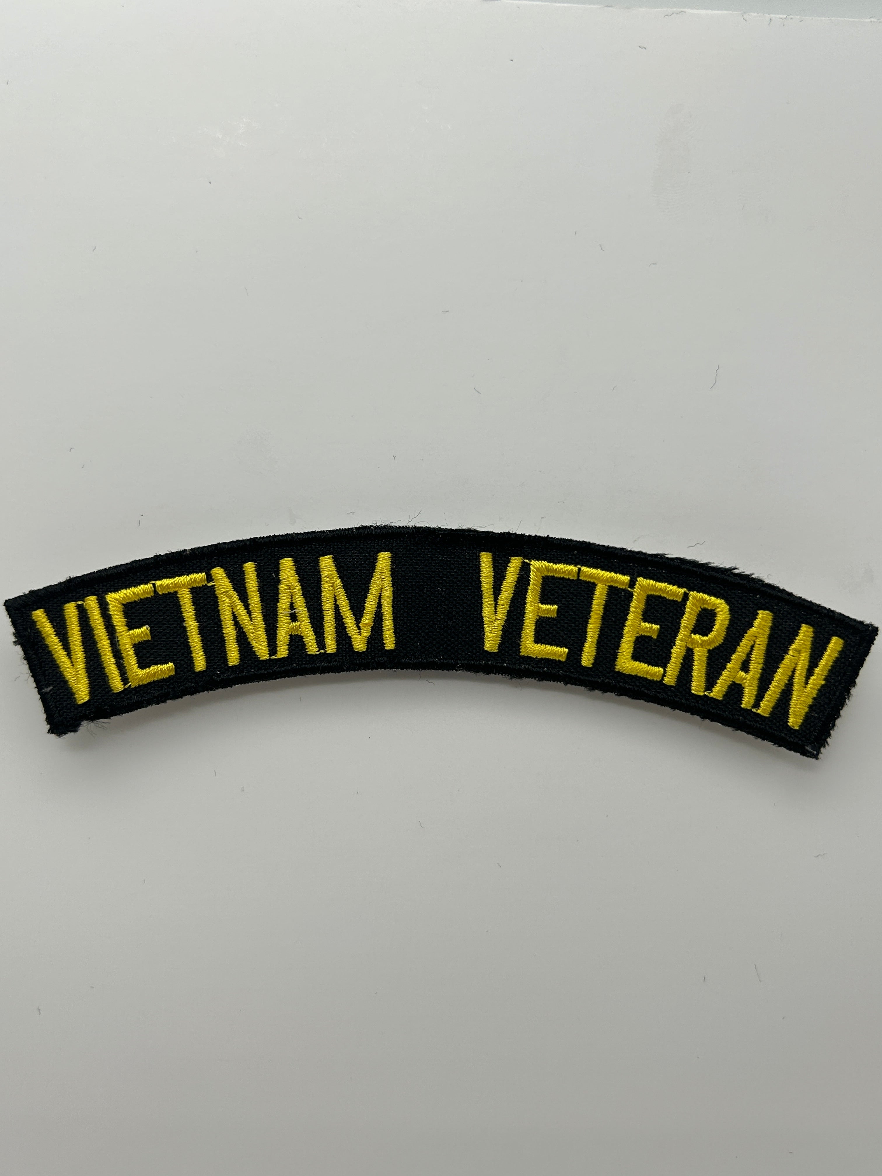 US Veteran Favorites: Vietnam Veteran Black Arch Patch | Military Hats & Pins