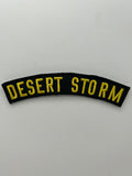 US Veteran Favorites: Desert Storm Black Arch Patch | Military Hats & Pins