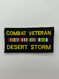US Veteran Favorites: Combat Veteran Desert Storm Patch | Military Hats & Pins